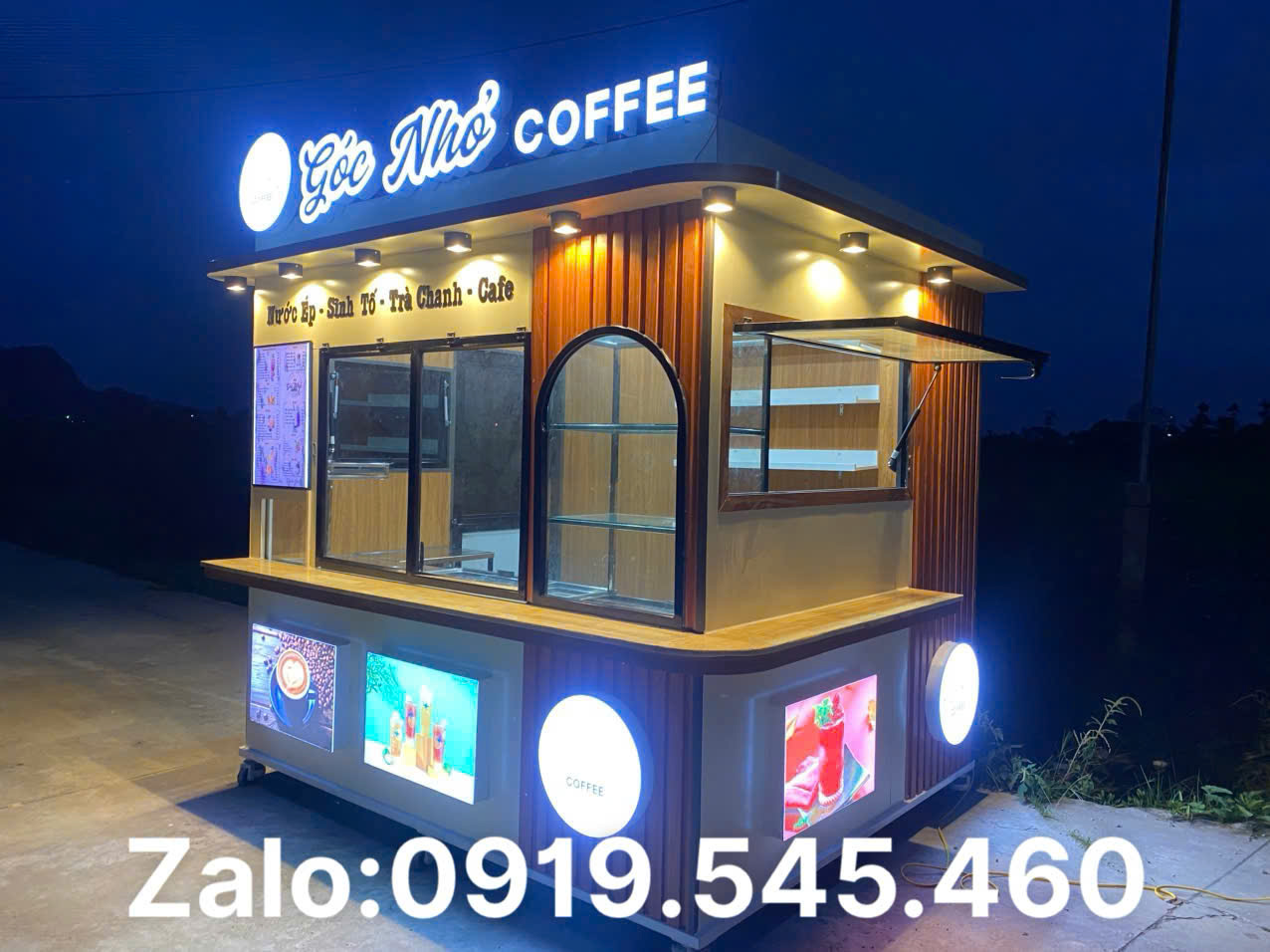 xe điện bán hàng/
